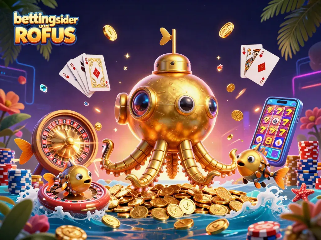 Betting sider uden ROFUS showcases a dynamic casino scene with a kraken and mechanical fish