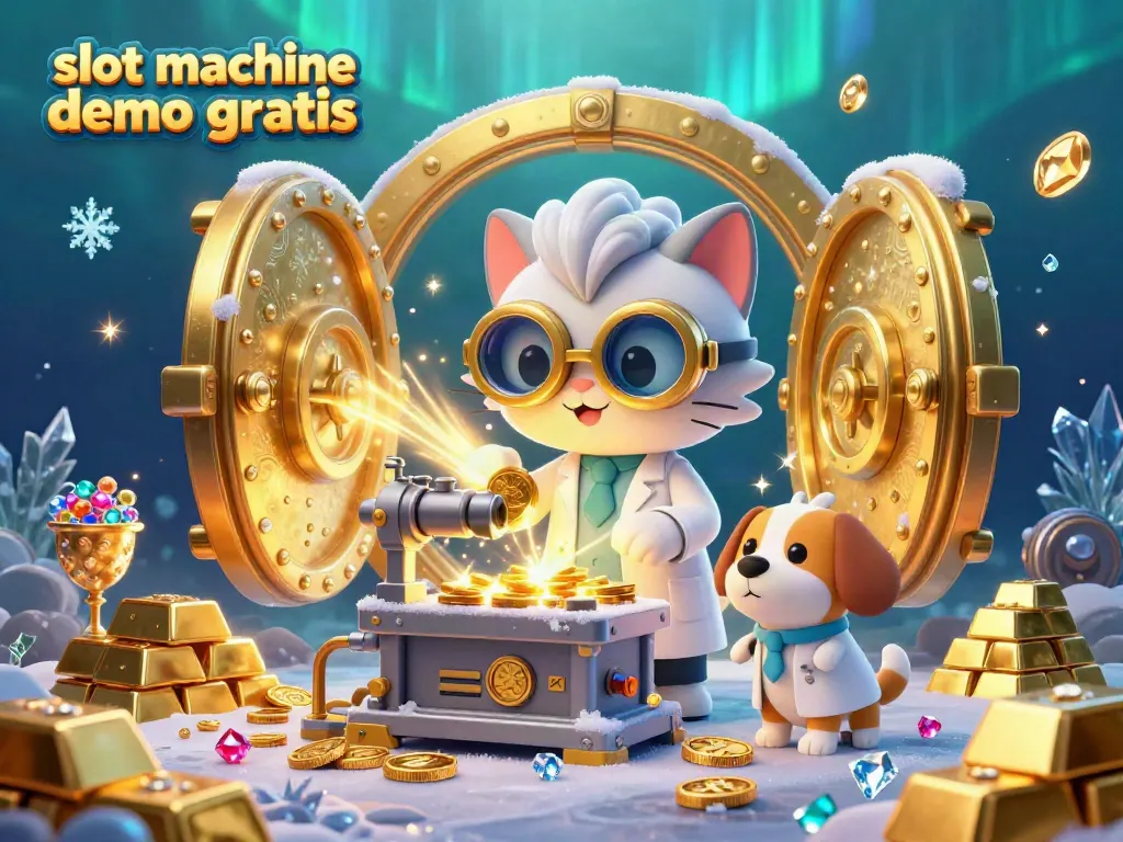 Experience thrilling gameplay with slot machine demo gratis, showcasing an adventurous scene with gold treasures and animated characters.